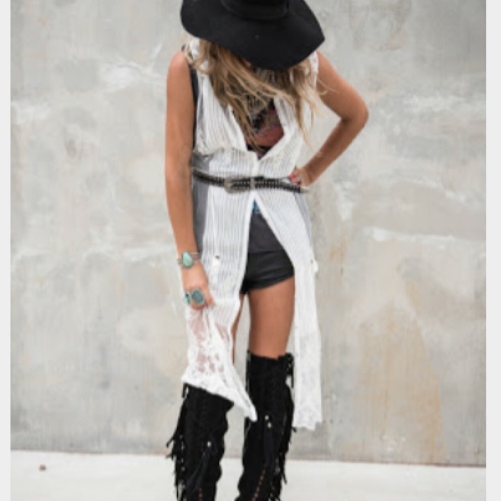 NWT Vintage Spell & the Gypsy Ophelia Lace Duster, Size S